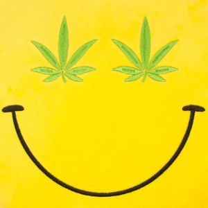 Perna decorativa Emoji Cannabis Happy Face [2]