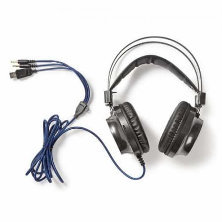 Casti Gaming Over-ear, microfon, 3.5 mm, conector USB, Nedis [11]