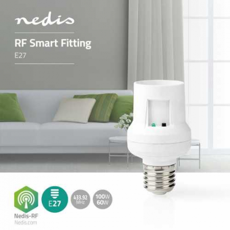 Dulie RF Smart Nedis, E27, Incandescent 100 W, Economisire energie 60 W [1]