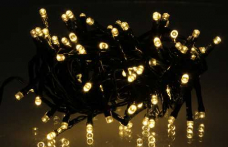 Ghirlanda luminoasa decorativa 100 LED-uri albe cu jocuri de lumini cablu verde WELL [15]