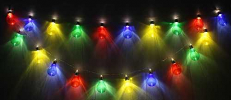 Ghirlanda luminoasa decorativa 20 LED-uri multicolore cu jocuri de lumini cablu transparent, WELL [0]