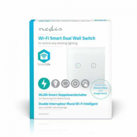 Intrerupator Dual Smart WiFi, Nedis [4]