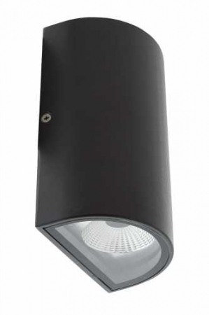 LED wall light oval outdoor anthracite [0]