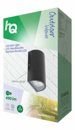 LED wall light oval outdoor anthracite [2]