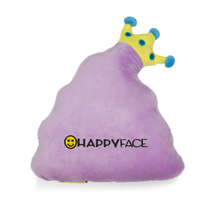 Perna decorativa Emoji Stil Printesa Roz Happy Face [2]