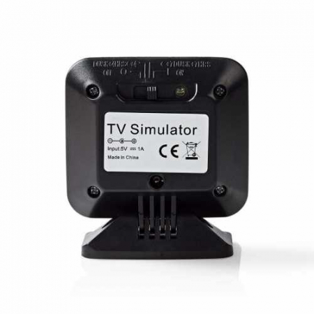 Simulator TV fals antiefractie Nedis, temporizator incorporat, alimentat prin USB, negru [4]