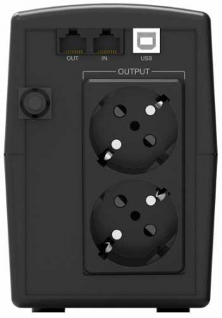 UPS line interactiv 800VA/480W, afisaj LCD, iesire 2xSchuko, baterie 12V/7.2Ah Powerwalker [2]