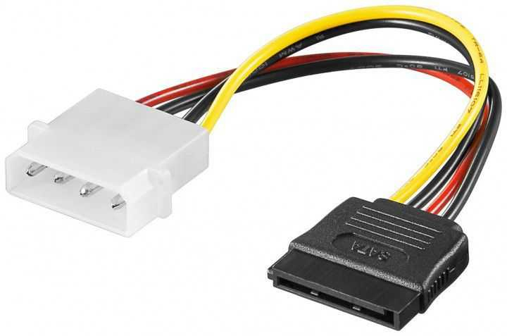 Adaptor alimentare 4p 5.25 tata - SATA 13cm