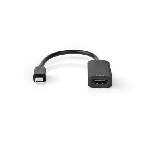 Adaptor Mini DisplayPort tata - HDMI mama Nedis, 0.2 m, negru