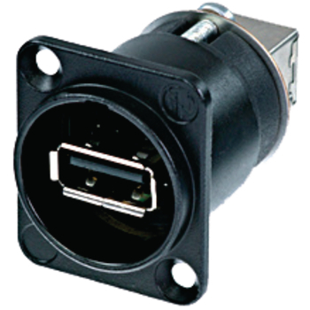 Adaptor USB A soclu-fata - USB B soclu-spate, Neutrik