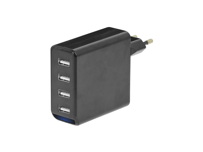 Incarcator retea Trevi TA 480, 4x USB-A 4.8A max, negru