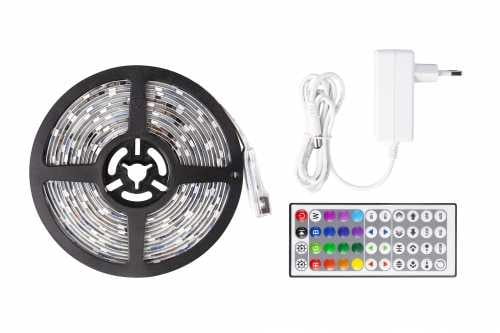 Banda LED Well SMD5050 RGB digital 24V 30LED m 5m cu driver 24W