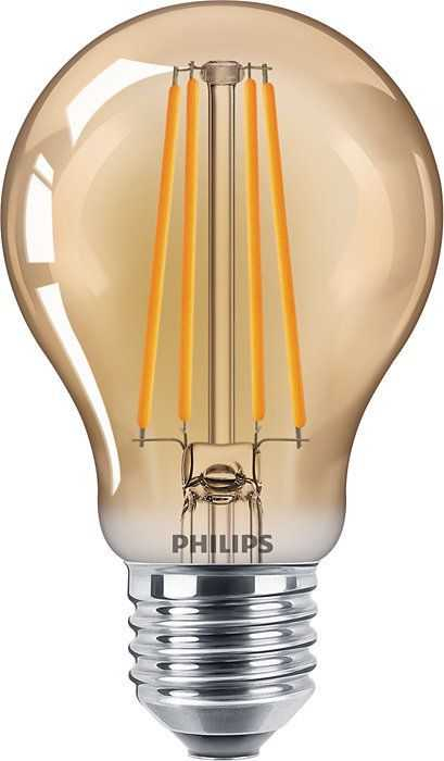 Bec LED filament Philips E27 A60 5.5W (48W), lumina calda 2500K, 929001941701