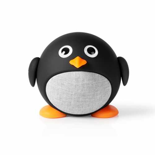 Boxa portabila Nedis, Bluetooth, Redare pana la 3 ore, Hands-free, Pippy Pinguin