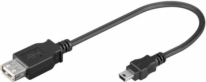 Cablu adaptor USB 2.0 A mama - micro USB 2.0 tata, 0.2m, Goobay