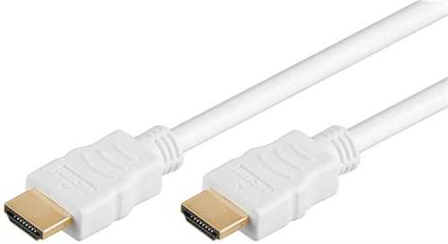 Cablu HDMI cu ethernet tata - HDMI tata aurit 1.0m Goobay