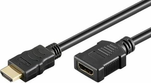 Cablu HDMI tata - HDMI mama HighSpeed Ethernet contacte aurite 2m