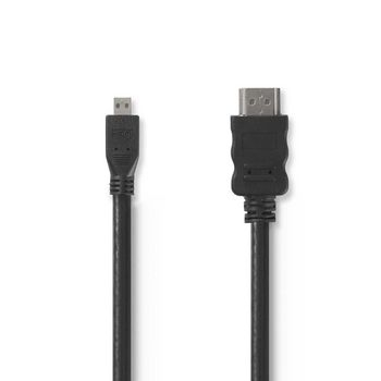Cablu HDMI tata - micro HDMI cu Ethernet 1.5m negru GooBay
