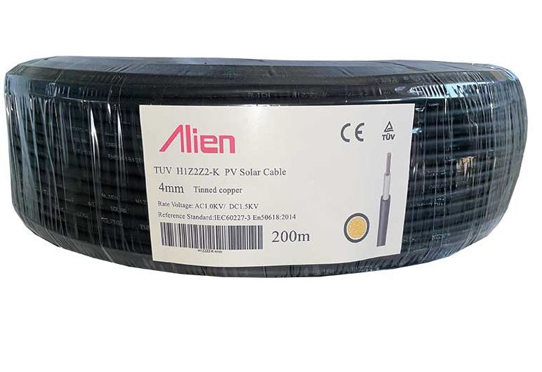 Cablu solar 4mm2 cupru rola 200m negru
