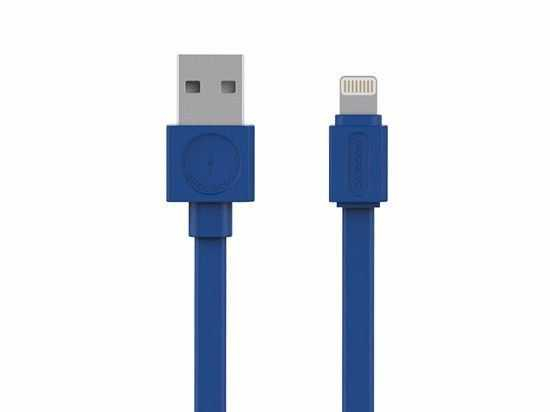 Cablu USB 2.0 A tata - Lightning, 1.5m, albastru, Allocacoc