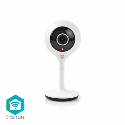 Camera IP Nedis Smart Wi-Fi Full HD 1080p, microfon, alb