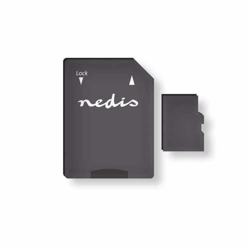 Card de memorie micro SDXC Nedis, 64 GB, scriere pana la 90 Mbps, clasa 10