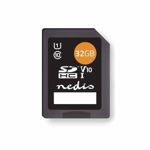 Card de memorie SDHC Nedis, 32 GB, scriere pana la 80 Mbps, clasa 10