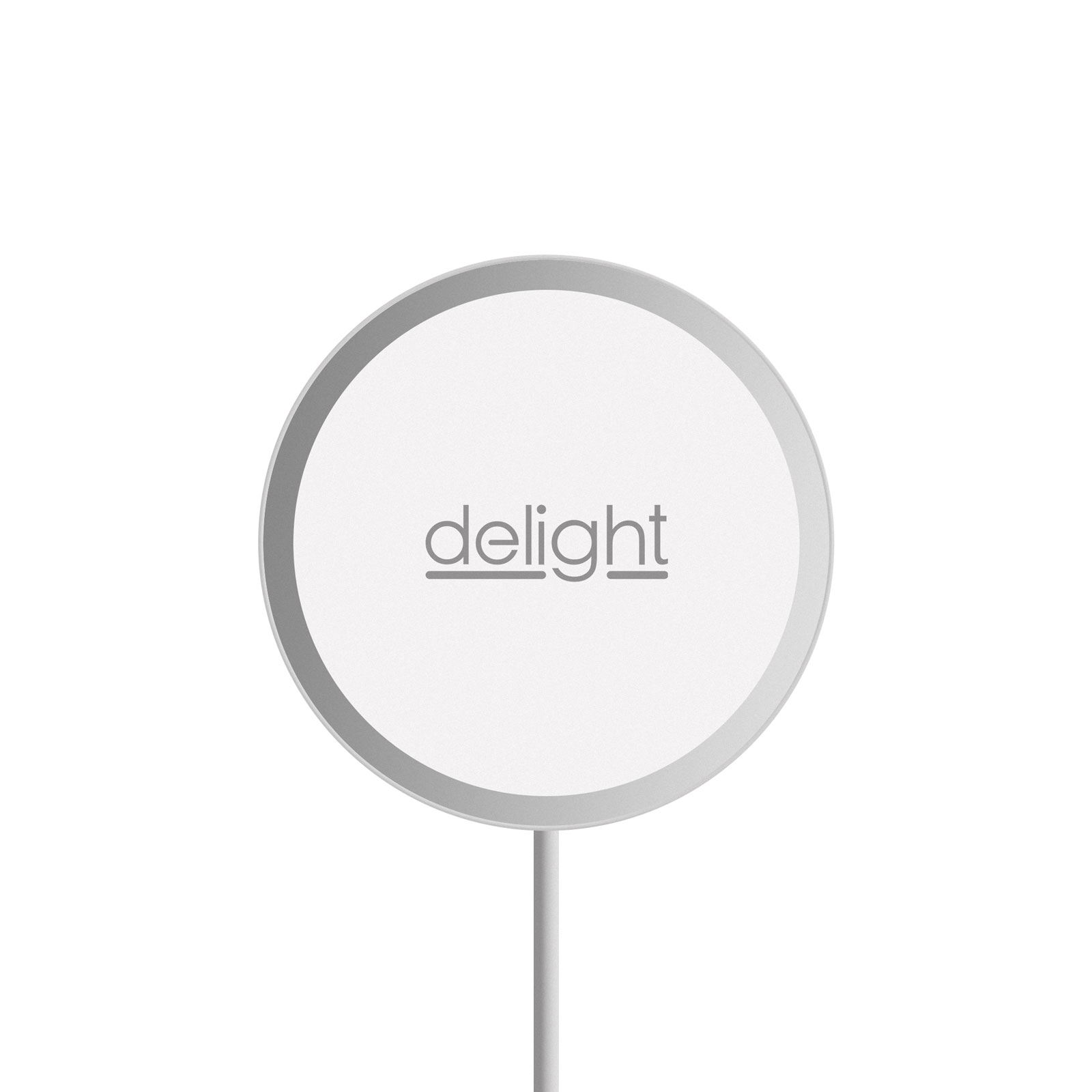Delight - Platforma magnetica de incarcare fara fir - Type C - argintiu