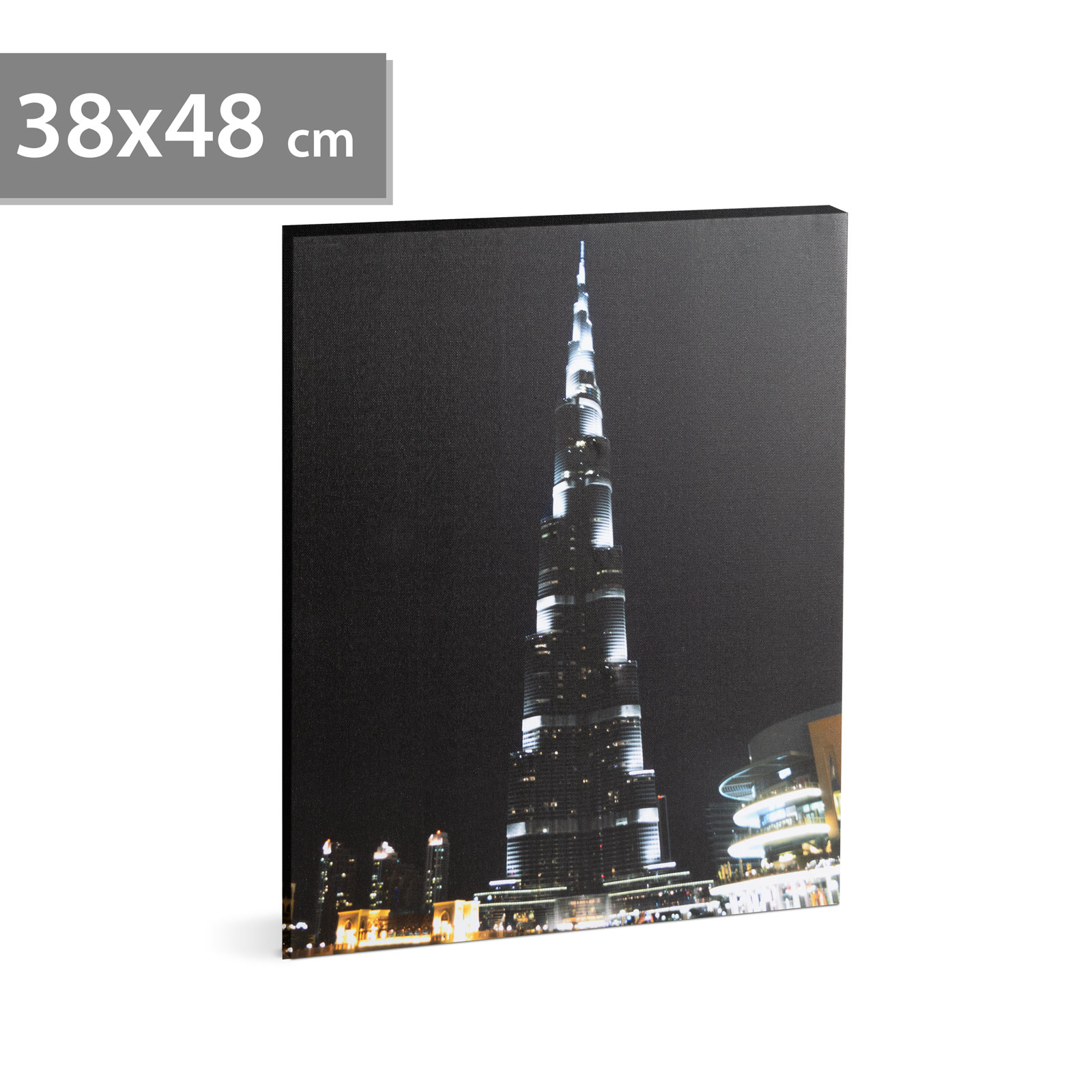 FAMILY POUND - Tablou cu LED - Burj Kalifa , 2 x AA, 38 x 48 cm