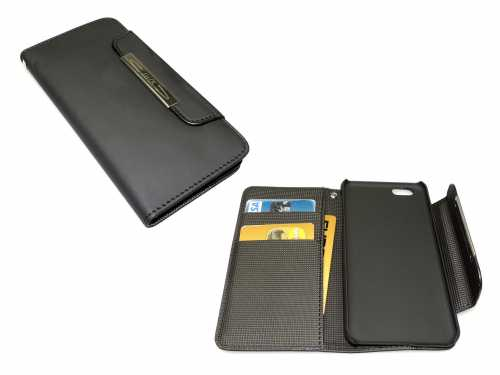 Husa de protectie tip portofel Sandberg 405-33 pentru iPhone 6, piele neagra