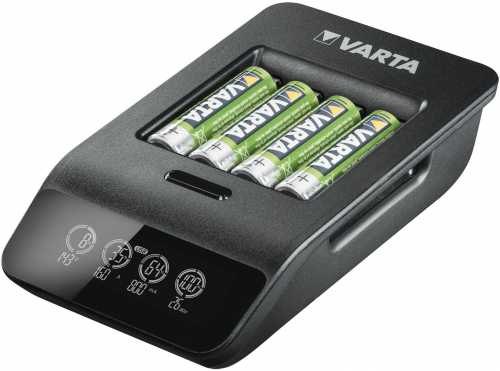 Incarcator Varta LCD Smart Charger+ 57684 NiMH AAA, AA + 4 acumulatori AA 2100 mAh