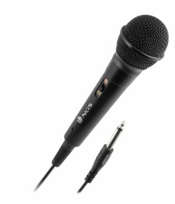 Microfon cu fir, cablu 3m, jack 6.35mm, 80, 12000Hz, NGS