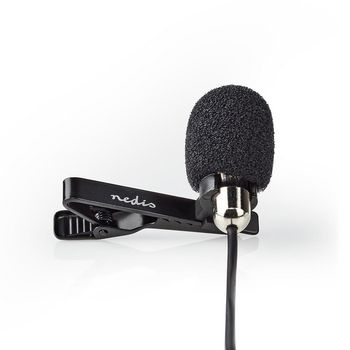 Microfon lavaliera cu clip Nedis, 3.5 mm, Metal