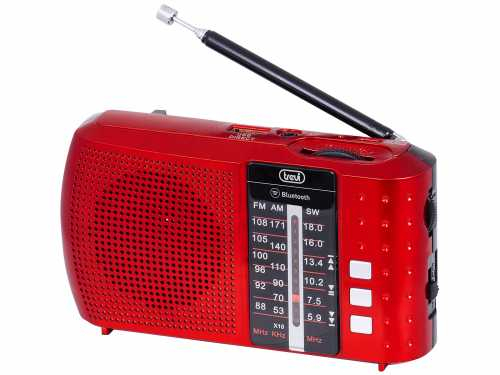 Radio AM FM SW RA 720 BT, Bluetooth, mp3, rosu Trevi