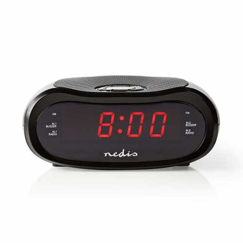 Radio digital cu alarma 0.6 LED, FM, 20 canale prestabilite Snooze