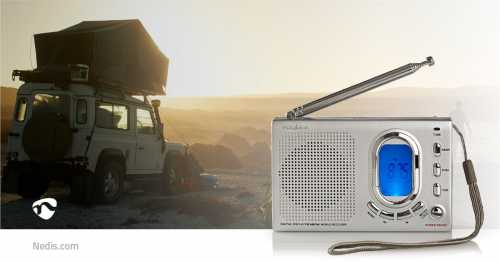 Radio FM 1.5W, alarma, gri, Nedis