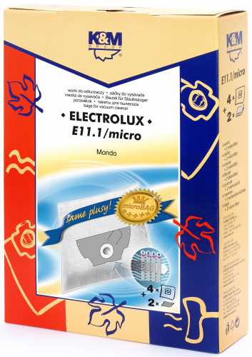 Sac aspirator Electrolux Mondo, sintetic, 4X saci + 2 filtre, KM