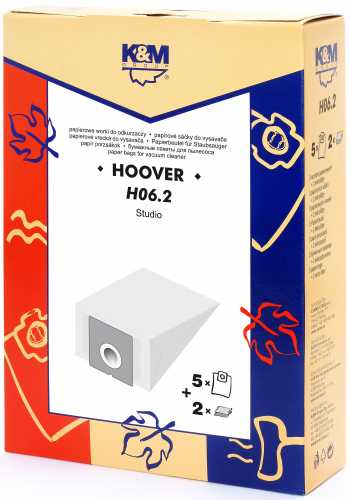 Sac aspirator Hoover Studio 1505, hartie, 5X saci + 2 filtre, KM