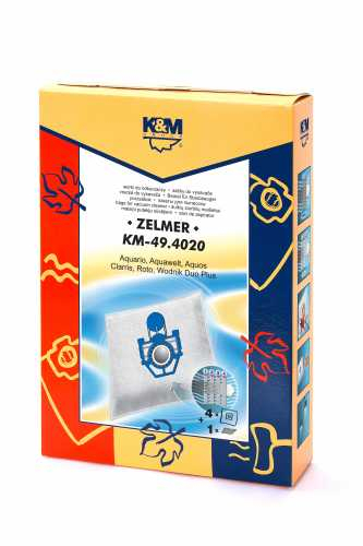 Sac aspirator pentru Zelmer, sintetic, 4 saci + 1 filtru, KM