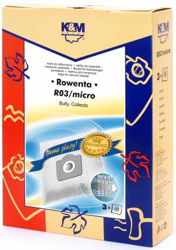 Sac aspirator Rowenta ZR814, sintetic, 3X saci, KM