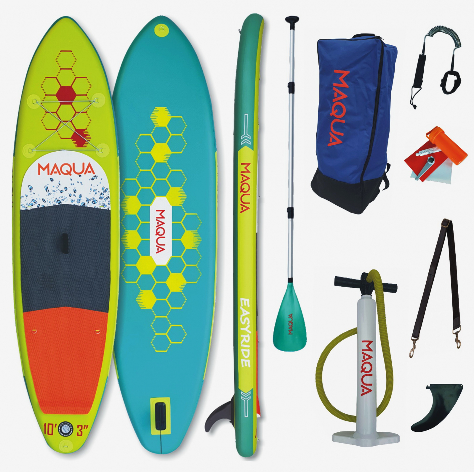 Set placa Paddelboard SUP, surf gonflabila Easyride, 315 cm x 81 cm x 15 cm MAQUA
