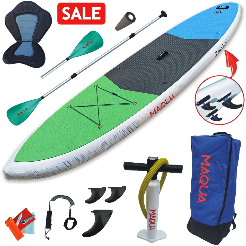 Set placa gonflabila paddleboard SUP MAQUA ROCKET KAYAK 10 8 2023
