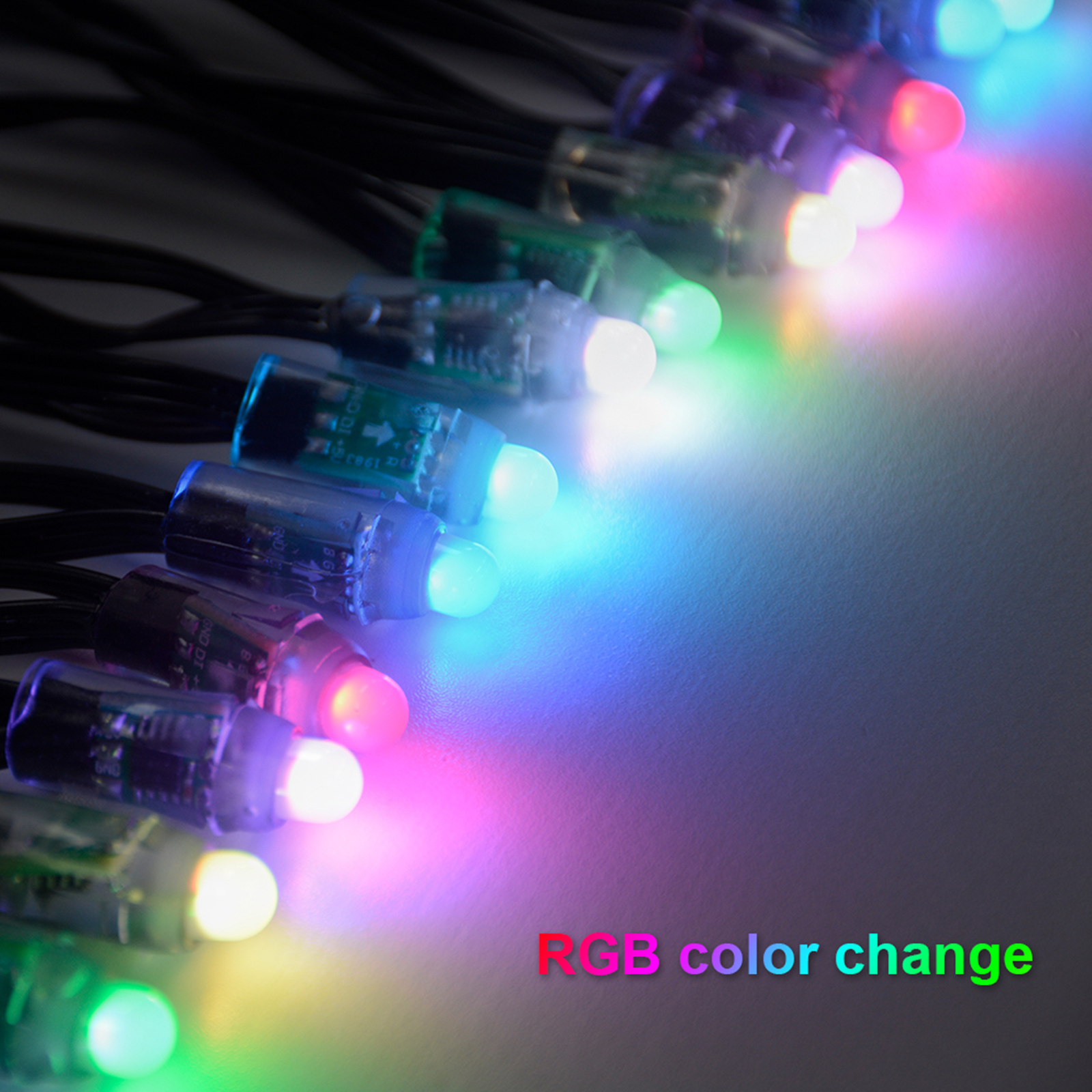 sir de lumina inteligenta - USB - 50 LED-uri RGB - 5 m - Wi-Fi, Bluetooth