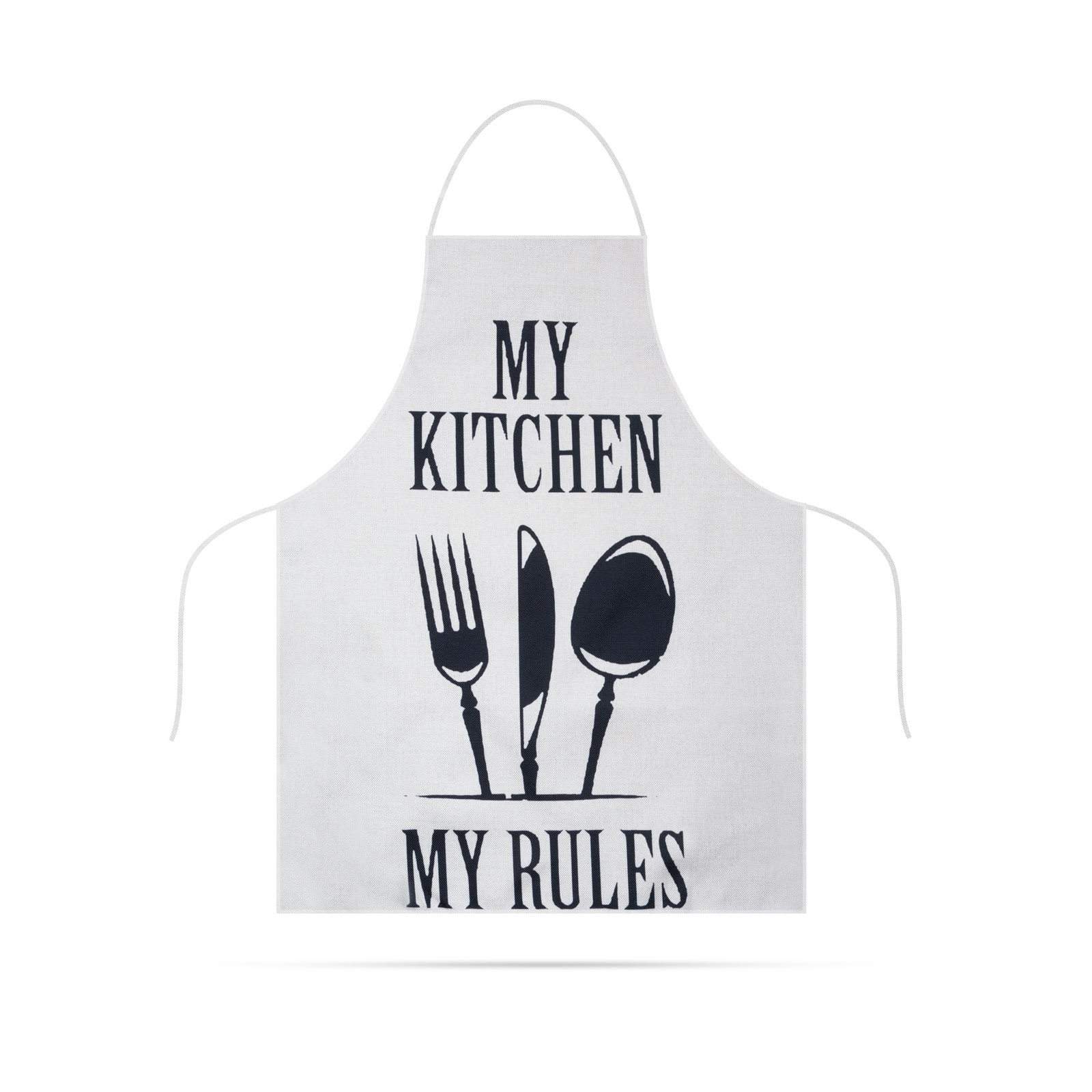 sort de bucatarie - 68 x 52 cm - My kitchen, My rules! (alb)