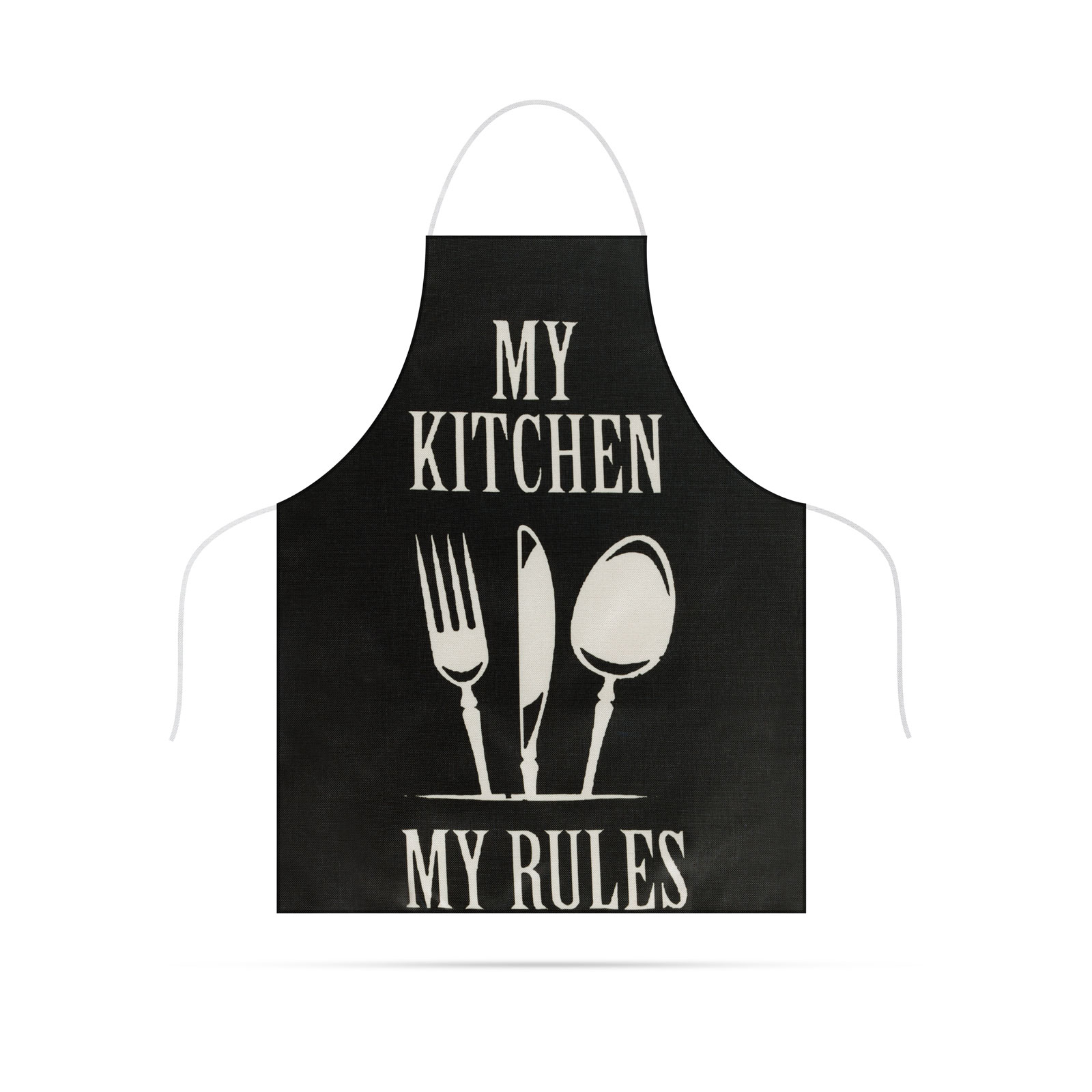 sort de bucatarie - 68 x 52 cm - My kitchen, My rules! (negru)
