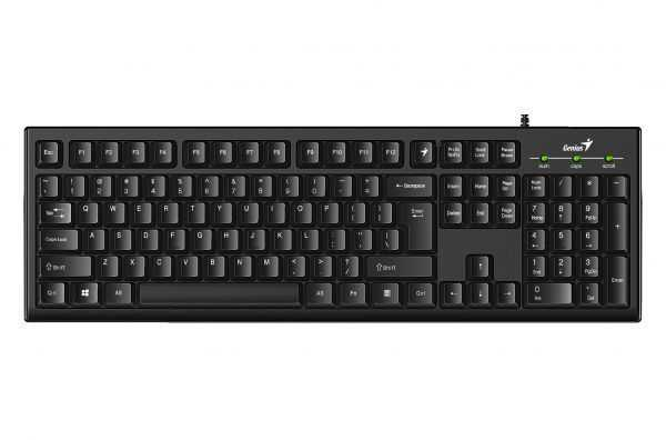 Tastatura cu fir Genius Smart KB-100, 104 taste, negru