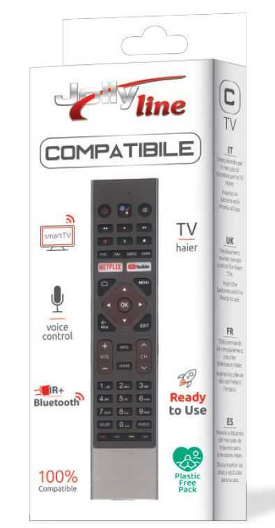 Telecomanda universala Jolly, TV LCD Haier, control prin voce, IR+Bluetooth