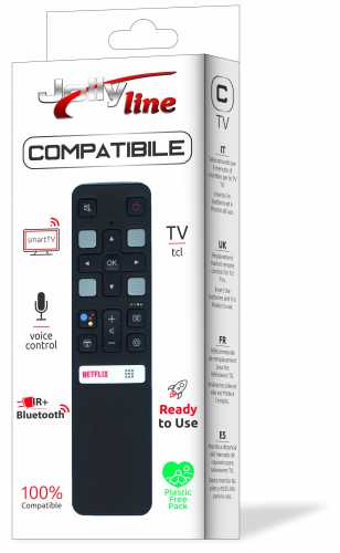 Telecomanda universala Jolly, TV LCD TCL, control prin voce, IR+Bluetooth