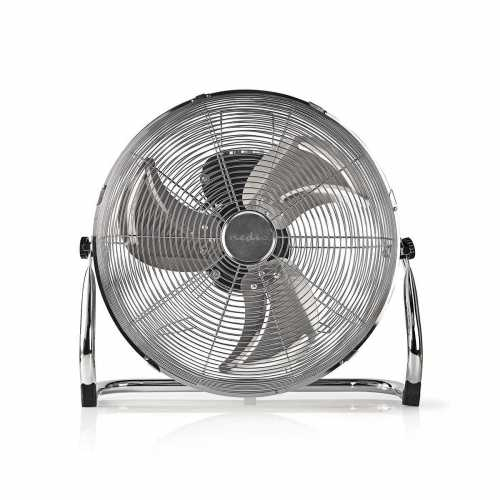 Ventilator de podea Nedis, diametru 40 cm, 3 viteze, crom