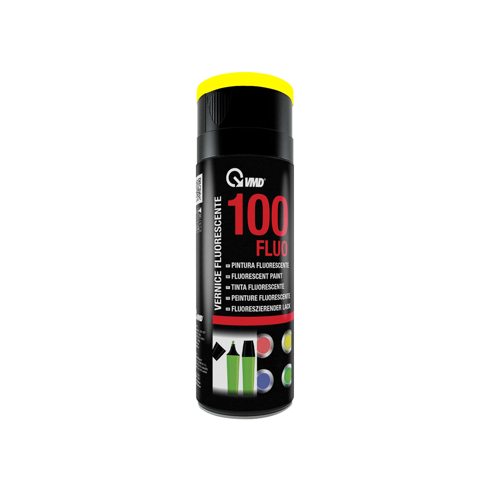 Vopsea spray fluorescenta - 400 ml - galbena - VMD Italy